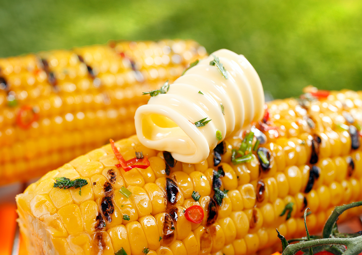 Grilled Corn with Butter